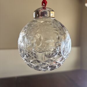 Vintage Rogaska "Gallia Pattern" 24% Lead Crystal Christmas Ornament